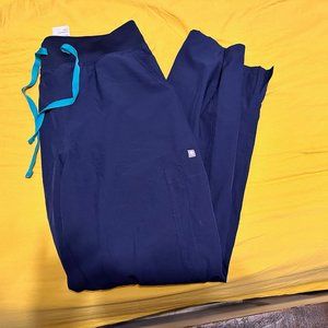 Navy FREEx ™ Lined Yola™ High Waisted - Skinny Scrub Pants